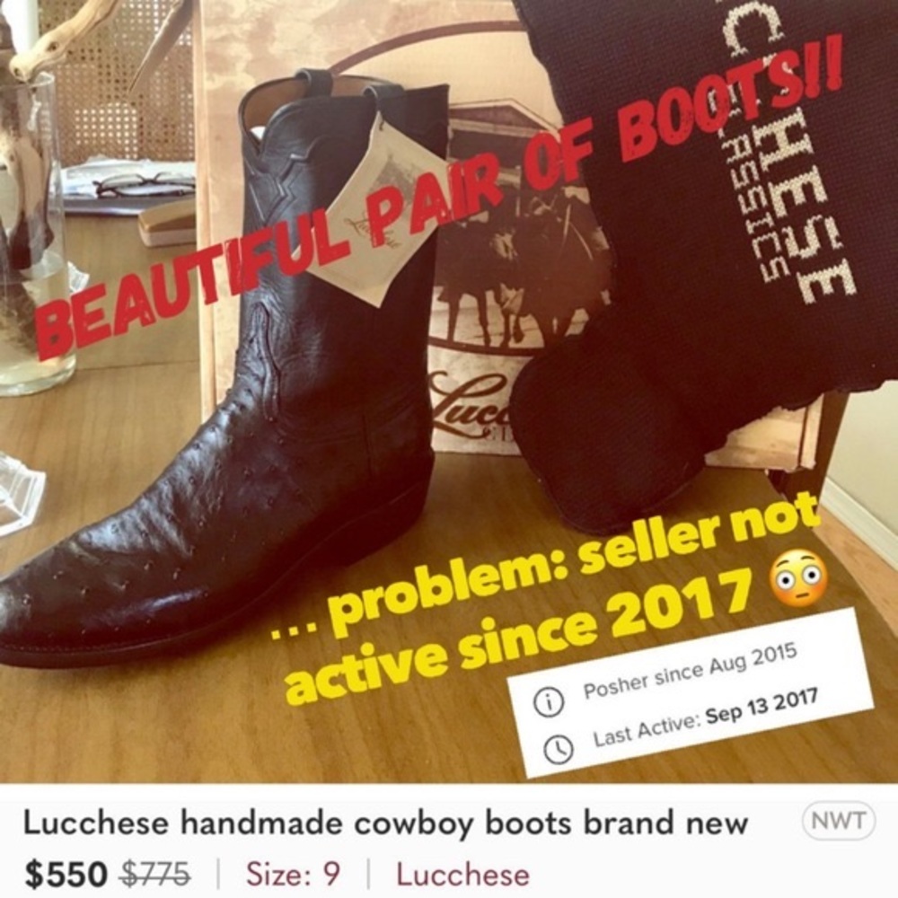 🛑 Buying Lucchese Cowboy Cowgirl Western Boots? Read this! - Picture 5 of 14